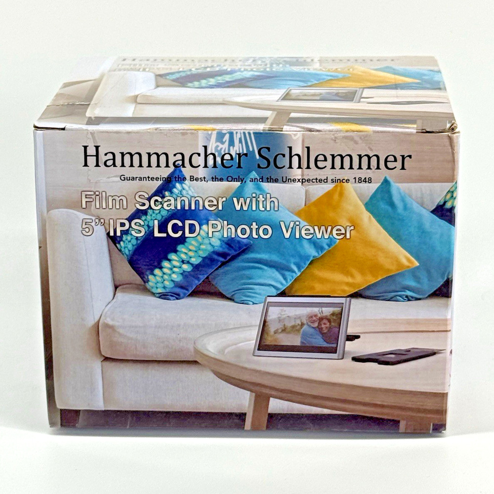 Hammacher Schlemmer Slide & Film Scanner 5" IPS LCD Photo Viewer USB-C HDMI